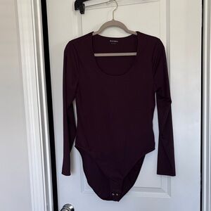 Old Navy Deep Purple Long Sleeve Bodysuit